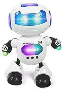 luzzo Dancing Robot Toys Musical LED Light Robot Toy Naughty Robot ...
