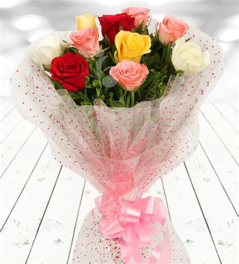 Add-on :: Bunch of 8 Mixed Roses