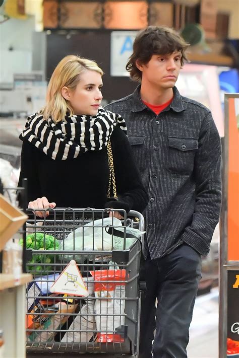 EMMA ROBERTS and Evan Peters Out Shopping in Los Angeles 01/17/2019 ...