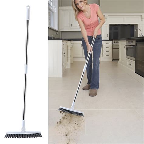 EGYMEN Grout Brush with Long Handle, Swivel Grout Cleaning Brush, V ...