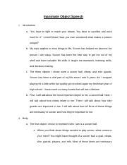 Image result for Object Speech Example