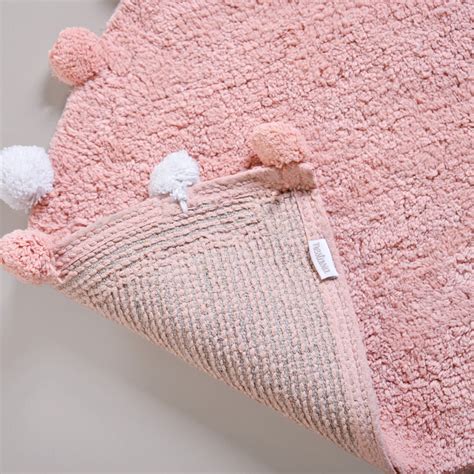 Blush Pink Pom Pom Floor Mat 88x47 Inch Online - Premium Floor mat ...