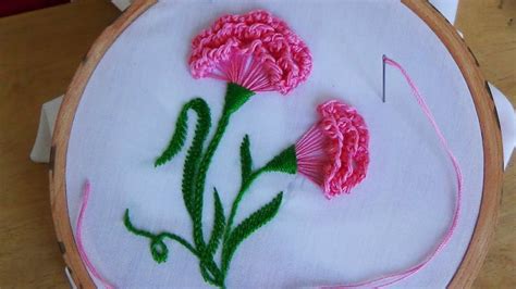 Image result for 3D Embroidery Carnation Tutorial