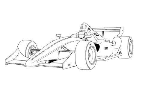 Line drawing of a formula one racing car | Premium AI-generated image