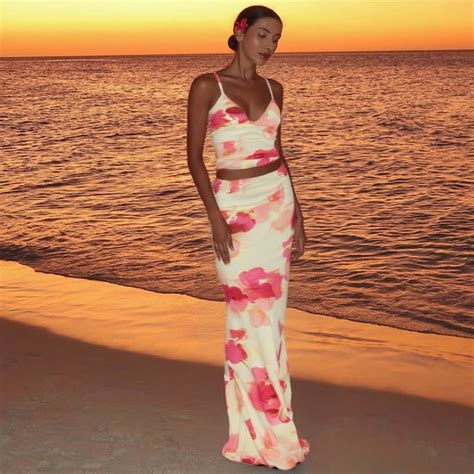 Shop Yellow Spaghetti Top With Skirt Co-Ord Set - for Women | OUTZIDR ...