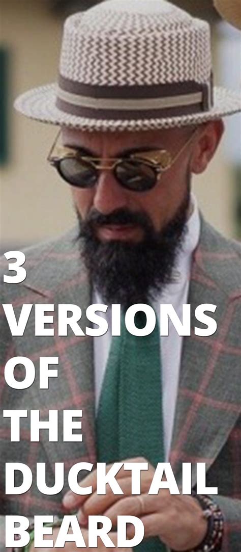 Ducktail Beard Look- The Mature yet Sexy Beard Style