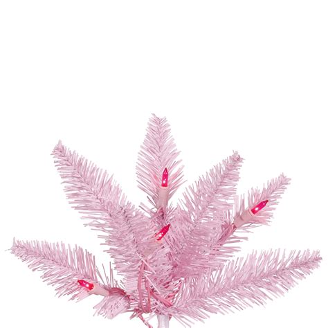 Buy Vickerman 3' Pink Fir Artificial Christmas Tree, Pink Dura-lit ...