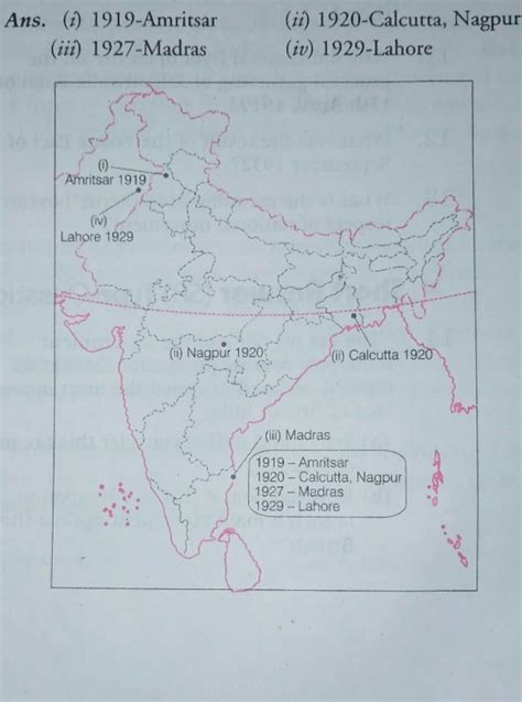 How many times the National Congress held its session?Where and When(in ...