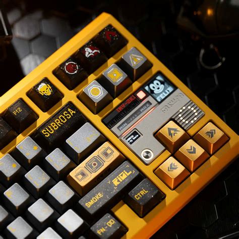 Delta Force: Subrosa D-Wolf High Quality PBT PC Metallic Paint Keycaps ...