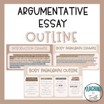 Image result for Argumentative Essay Outline Example