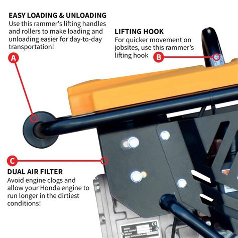 Buy 3 HP Honda Vibratory Rammer Tamper with Honda GX100 Engine Online ...