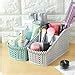 Diswa 2pcs Multi Grids Desktop Sundries Storage Basket Plastic Makeup ...