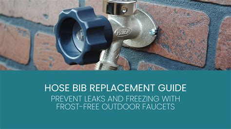 Hose Bib Replacement Guide: Prevent Leaks and Freezing with Frost-Free ...