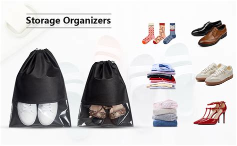 Buy 12PCS Travel Shoe Bags Non-Woven Storage with Rope for Men and ...