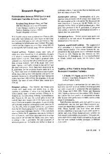 Stability of Pod Yield in Foliar Disease-Resistant Groundnut Varieties ...