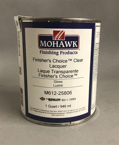 mohawk lac gloss qt - Homestead Finishing Products