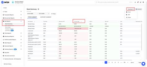 How to view available/current stock quantity in reports on web ...