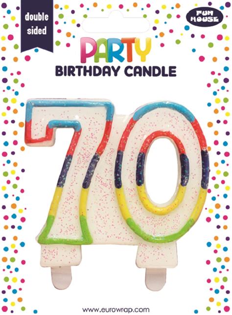Number 70 Birthday Candle - Bargain WholeSalers