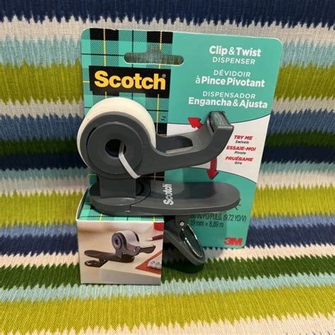 3M Scotch Clip & Twist Dispenser Desktop Tape Great India | Ubuy