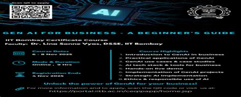 GenAI for Business: A Beginner’s Guide | www.dsse.iitb.ac.in