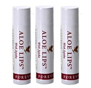 Buy Forever Aloe Lips With Aloe Vera & Jojoba Lip Balm, 4.25g each ...