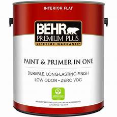 Behr Colors by Behr Premium Plus 1 Gal Ultra White Flat Zero Voc Behr Colors