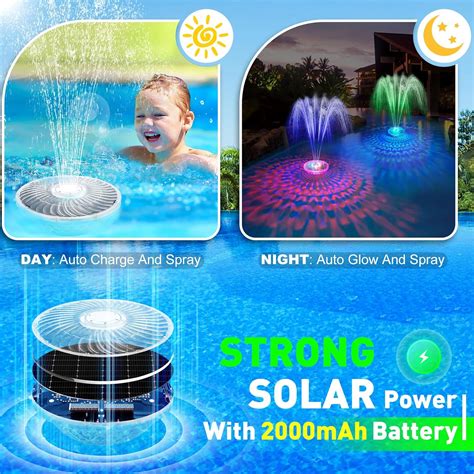 UniWater Solar Pool Fountain with Light Show, 2024 Upgraded India | Ubuy