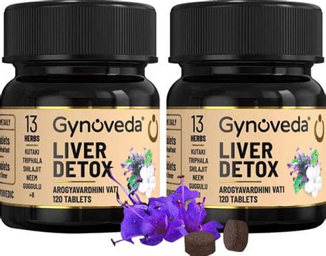 Buy GYNOVEDA LIVER DETOX AYURVEDIC TABLETS. KUTKI PROTECTS FROM DAMAGE ...