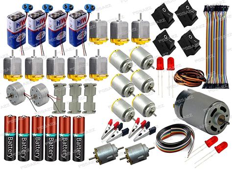 Buy PGSA2Z DIY DC Motor Kit – Components Including 3V–12V Motors, 9V ...