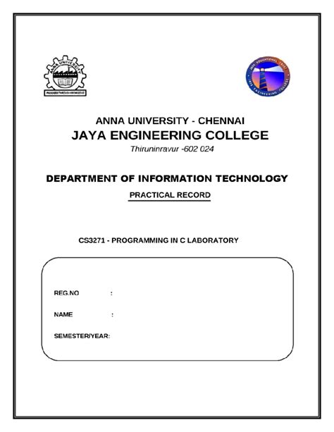 C Record - nil - Electronics & Communication Engineering - DEPARTMENT ...