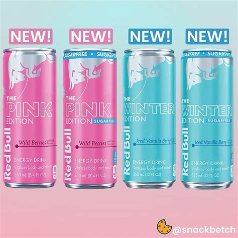 Snack Betch | New Red Bull The Pink Edition Wild Berries and New Red ...