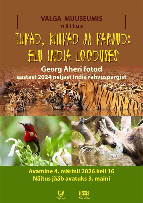 Tiivad, kihvad ja varjud: elu India looduses, Vabaduse 8, 68204 Valga ...