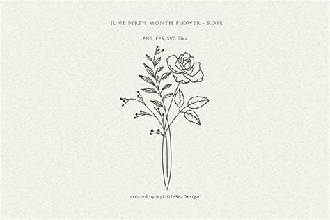 June Birth Flowers Tattoos