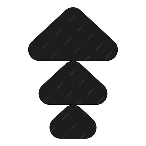 Black chevron arrows with circle symbol stock vector | Premium Vector