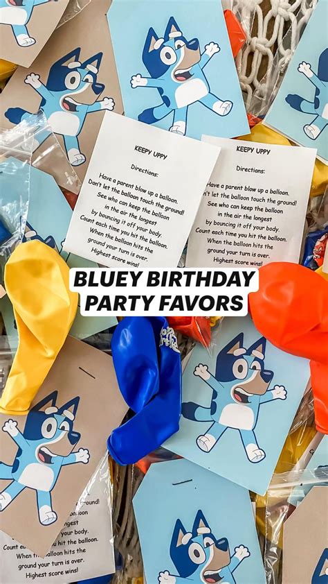 Bluey birthday party favors – Artofit