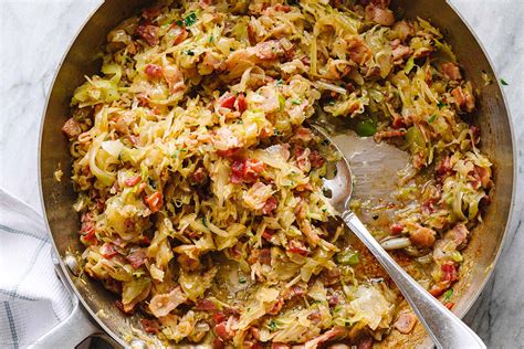 Bacon Cabbage Recipe – Pan-Fried Cabbage with Bacon — Eatwell101