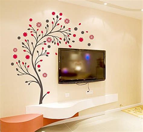 Decals Design 'Beautiful Magic Tree with Flowers' Wall Sticker (PVC ...