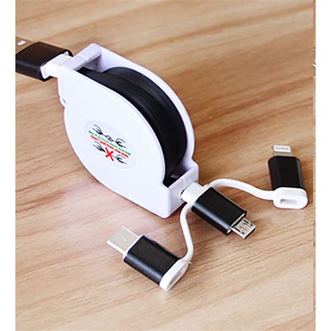 3 IN 1 Retractable USB Data Charger Cable