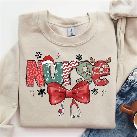 Christmas Nurse Sweatshirt, Christmas Nursing Sweater, Nurse Life ...