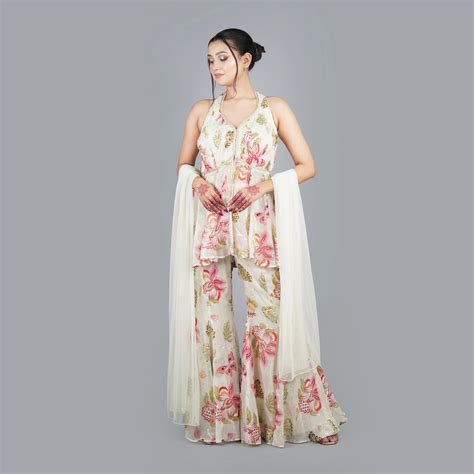 Designer Peplum Sharara Suit – vastrachowk