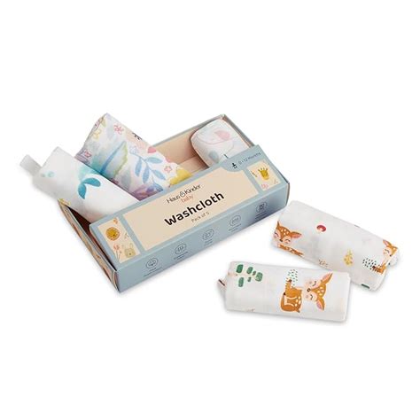 haus & kinder Baby Muslin Wash Cloths - Pack of 5 | Tropical Twist ...