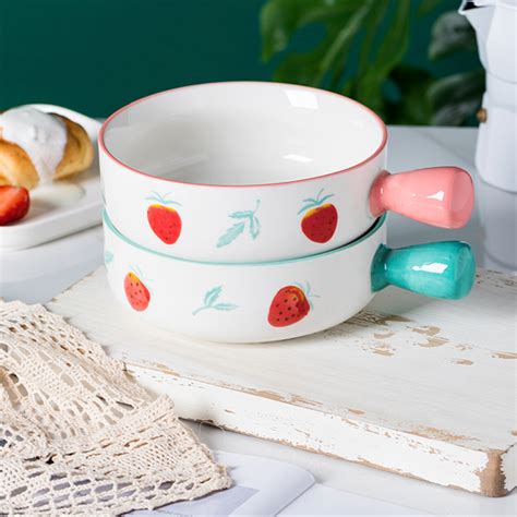 Fruit Printed Bowl Online - Premium Bowl with Handle | Nestasia