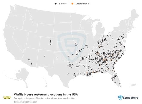 Number of Waffle House locations in the USA in 2025 | ScrapeHero