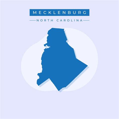 Vector illustration vector of mecklenburg map north carolina | Premium ...