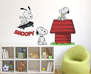 Wallstick Snoopy wallstickers (Vinyl 80 cm x 52 cm) : Amazon.in: Baby ...