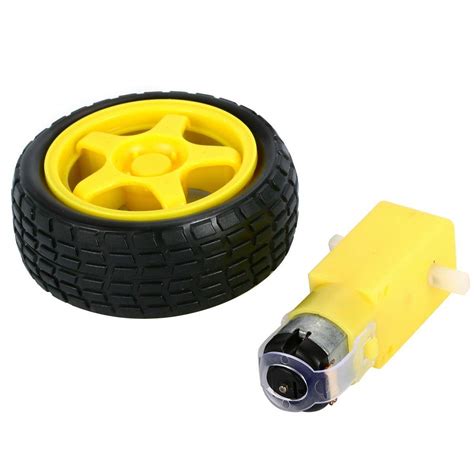 BO Motor I Shaped Dual Shaft 200 RPM With Wheels (2 Pieces each ...