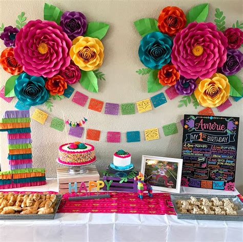Fiesta Party Decorations - Paper Flowers - First Birthday I just wanted ...