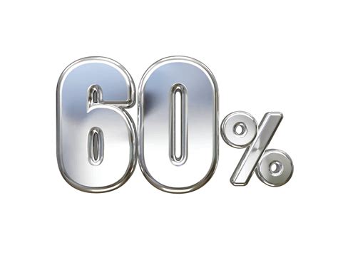 60 percent off vector text effect 3d rendering gold 27560932 Vector Art ...