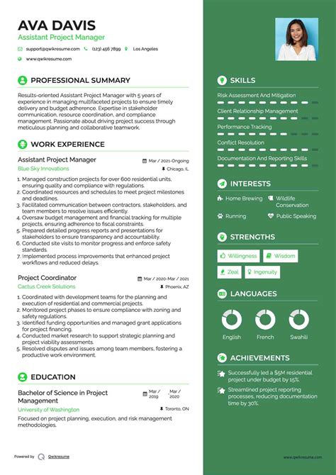10+ Assistant Project Manager Resume Samples & Templates for 2025