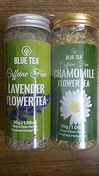 BLUE TEA - Chamomile Flower Tea - 30g & Lavender Flower Tea- 30g ...
